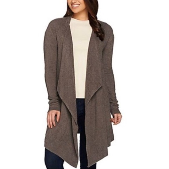 Barefoot Dreams Cozychic Lite-Island Wrap Cocoa Color Size L/XL - Picture 13 of 13